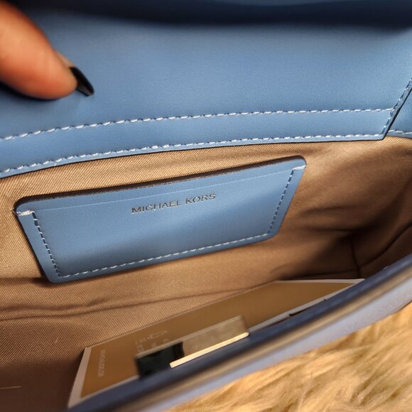 NWT MICHAEL KORS Small Bryant Convertible Pouchette Crossbody Bag - Picture 12 of 14